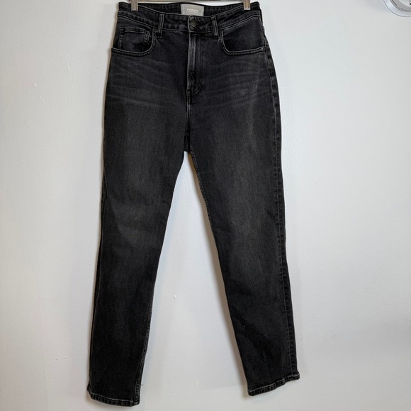 Everlane Denim - Everlane The Curvy Cheeky Jean Black Wash Denim High Rise Size 28